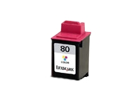 LEXMARK 12A1980 (80) COLOUR INK CARTRIDGE FOR 3200/5000/5700/5770/7000/7200/7200V,Z11/Z31