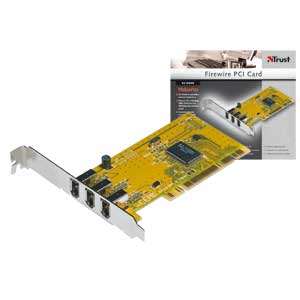 PCI TO 3 X FIREWIRE PORTS,  by Trust PN: 14854