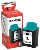 LEXMARK 17G0648BR BLACK INK CARTRIDGE (moderate yield)