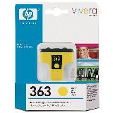 HP C8773EE (363) YELLOW  INK CARTRIDGE (Photosmart 3210, 3310, C5180, C6180, C7180, D6160, D7160, D7360)  6ml