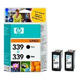 HP C9504EE BLACK INK CARTRIDGE, 2PACK