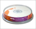 BENQ DVD+RW 4.7GB PACK10 