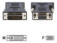 DVI 24pin male to VGA 15 pin female   ADAPTER 