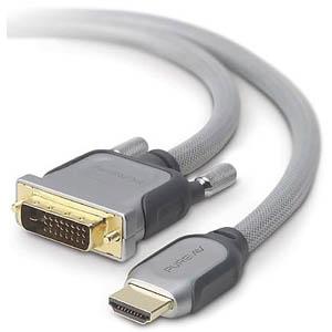 HDMI - DVI  AUDIO VIDEO CABLE, 2M