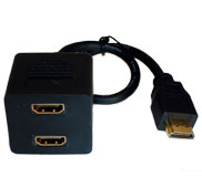 HDMI SPLITTER - 30cm 1 into 2 Port HDMI Splitter