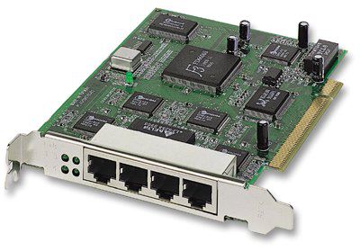 INTELLINET 10BASE 4 x RJ45 ports PCI CARD   