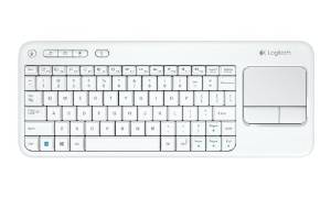 LOGITECH K400 WIRELESS TOUCH KEYBOARD, white