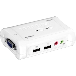 TRENDNET 2-PORT USB KVM SWITCH KIT WITH AUDIO