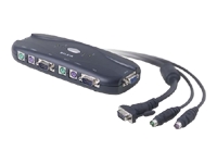 BELKIN OMNIVIEW 4 PORT PS2 KVM SWITCH, CABLES INCLUDED