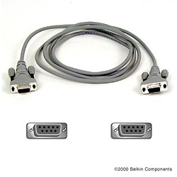BELKIN SERIAL LAPLINK CABLE. PN: F3X17EA10 NULL MODEM CABLE