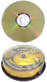 TDK CDR LIGHTSCRIBE PK10 DISK