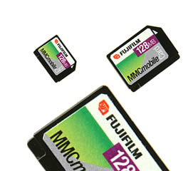 256MB FUJIFILM  MULTIMEDIA CARDmobile (MMCmobile) MEMORY CARD