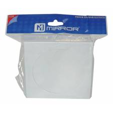 MIRROR PAPER CD/DVD SLEEVES, PK100 (window)