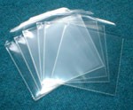 100 x PLASTIC SLEEVES/WALLETS, pack 100