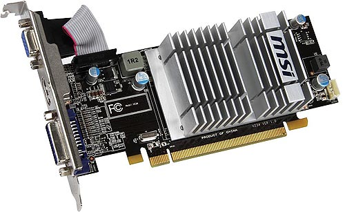 MSI R5450 1GB DDR3 PCI EXPRESS GRAPHICS CARD, supports low-profile