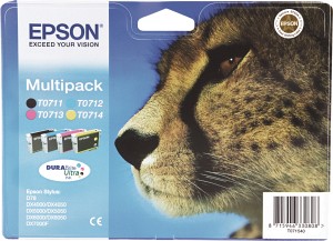 EPSON T0715 MULTIPACK includes T0711, T0712, T0713, T0714 for  D78,  DX4000,  DX4050, DX5000/DX5050/DX6000/DX6050/DX7000F