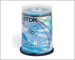 TDK DVD-R 100 x PACK 16xspeed.