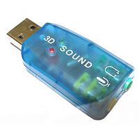 DYNAMODE USB  SOUND ADAPTER/CARD (USB-SOUNDCARD2.0), black